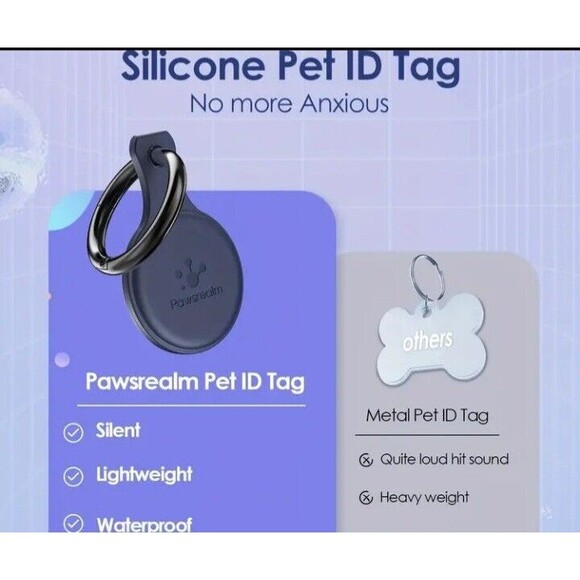 PET ID (NFC and QR CODE)-(Dog/Cat)-(Name Tag)-(Pet Locator)-(Blue)-(New)-$12.00 - Picture 4 of 6